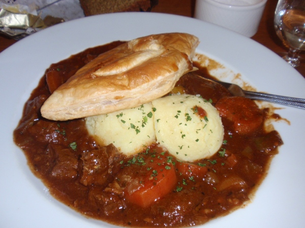 The Guinness and beef casserole I had for lunch after visiting the Blarney Stone in County Cork, Ireland.  This was arguably my best meal during study abroad believe it or not